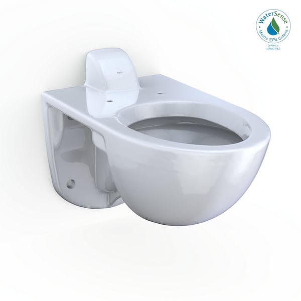 Toto TORNADO FLUSH Commercial Flushometer Wall-Mounted Toilet, Elongated Cotton White CT728CUV#01 - main